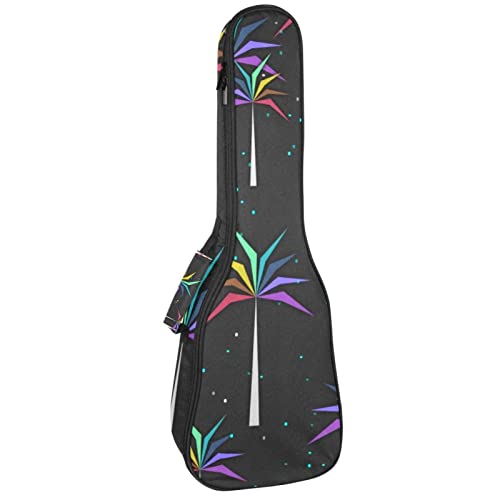 Sac de rangement ukulélé concert pour vos voyages avec motif palmier