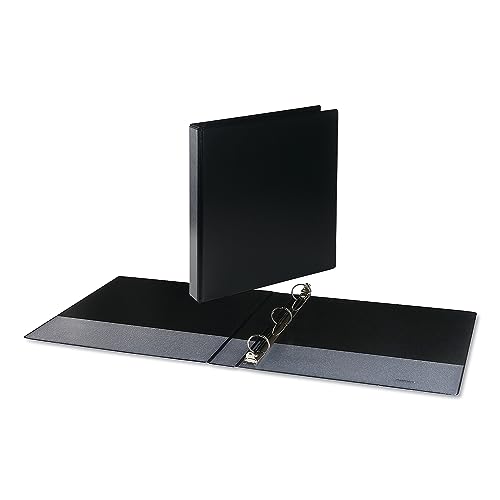 Universal-Deluxe-Round-Ring-View-Binder-1-Capacity-Black-20711