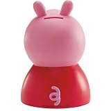 dekora – Skarbonka dla dzieci Peppa Pig – plastikowa skarbonka z 4 różowymi lizakami – 18 cm – trwała i bezpieczna – idealny prezent dla dziewczynek