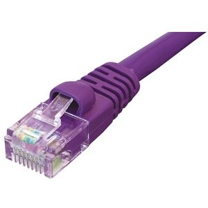 Ziotek 10ft. CAT5e Patch Cable with Boot, Purple