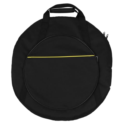 GOOHOCHY Thick Waterproof Marching Cymbal Bag Oxford Fabric Drum Bag Padded Side Pocket for Safe Storage