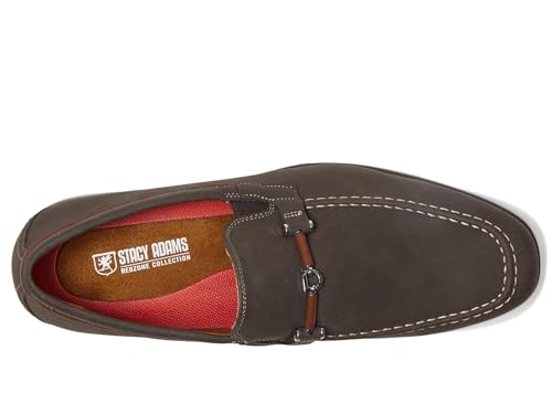 Stacy Adams Men's Richardson Moc Toe Slip On Loafer, Brown, 142