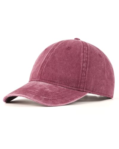 Image of XXL Baseball Cap For Big Heads, Soft Crown Washed Dad Hat, Oversized Denim Cap For Men Women Golf, Travel, Daily Wear