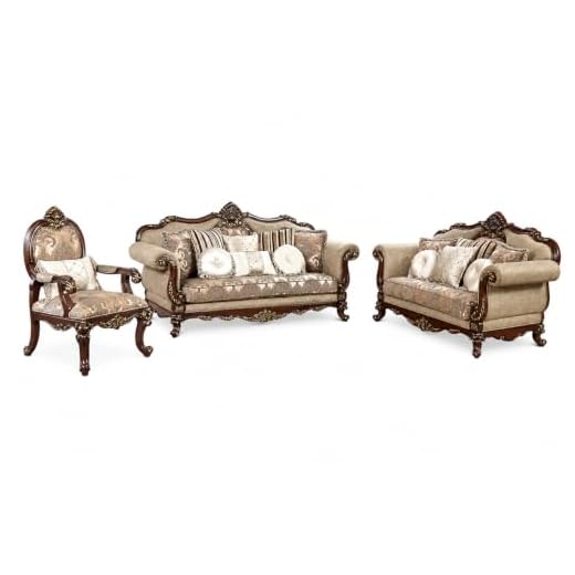 3-Piece Traditional Regal Living Room Set