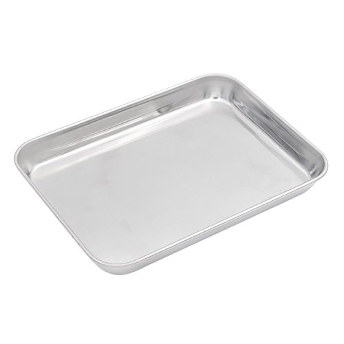 Aspire Baking Sheet With Rack Set, Stainless Steel Cookie Sheet And Cooling Rack, 10.5 Inch X 8 Inch X 1 Inch #TOP3