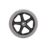Wheelchair Front Wheels wheelchair accessories rollator spare parts Rubber Wheel Replacement for Wheelchairs Rollators Walkers (6Inch/7Inch/8Inch) (6Inch)