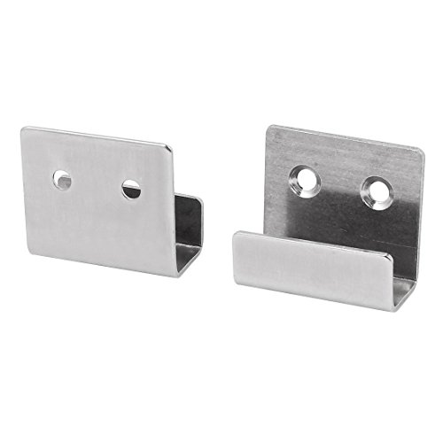 Sourcingmap Stainless Steel Wall Hanger Bracket Rack Holder 4pcs for Ceramic Tile Display, Silver - Image 3