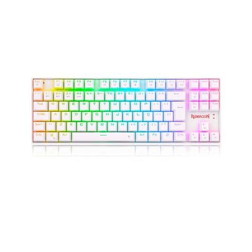 TECLADO MECANICO KUMARA PRO RGB WIRELESS E BLUETOOTH BRANCO SWITC...