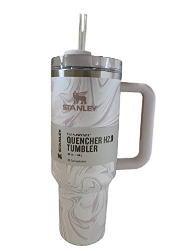 Stanley Quencher Flowstate Rose Quartz Swirl 40 Oz #TOP12