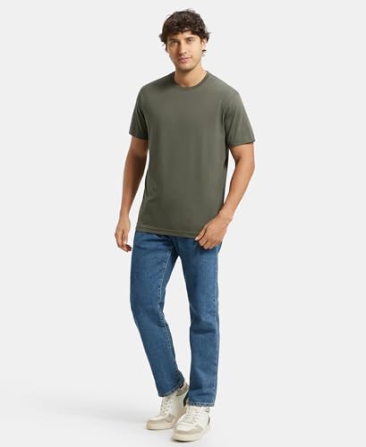 Image of Jockey 2714 Men Super Combed Cotton Rich Round Neck Half Sleeve T-Shirt