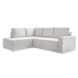 Ideal für jeden Raum – Dank dem gepolsterten Hinterteil des Sofas kann man das Sofa nicht nur an der Wand, aber auch in der Mitte des Raumes stellen.