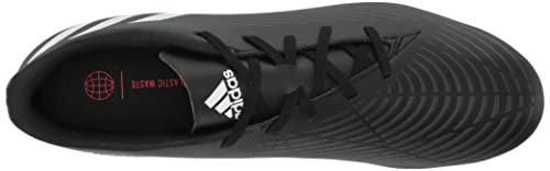 Adidas Unisex Predator Edge.4 Flexible Ground Soccer Shoe, Black/White/Vivid Red, 8 Us Men #TOP12