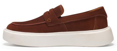 Image of Journey West Suede Slip-on Penny Loafers Sneakers Shoes for Women