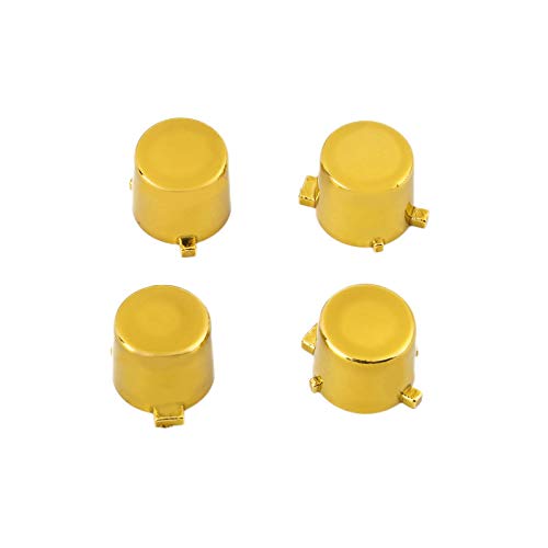 New Full Chrome Button Replacement Mod Game Kit for Playstation 4 PS4 Controller Joystick Video Game Playstation Gold Color