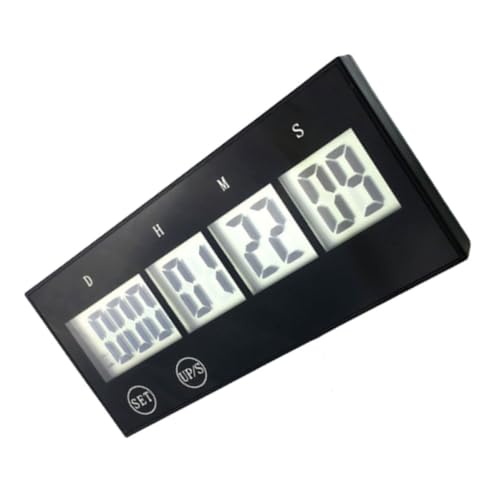 ARTIBETTER Temporizador de Examen Escolar Digital Negro con Regresiva Reloj de Pared Abs para Estudiantes y Aulas Fácil de Colgar y Decoración Funcional