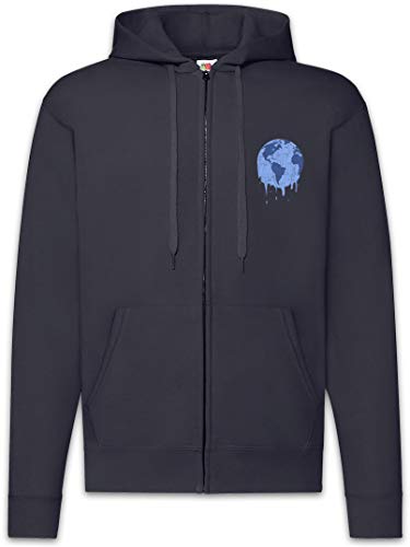 Sweat à capuche homme veste zippée Urban Backwoods Melting Earth streetwear