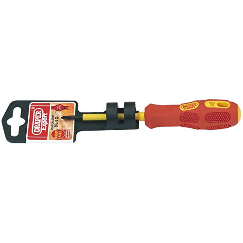 Draper Expert 69221 No. 0 x 60 mm Fully Insulated Cross-Slot Screwdriver , Blue