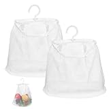 TOGEVAL 2pièces De Rangement Maille Suspendu Lot de Mesh pour Légumes Fruits Et Articles...