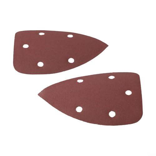 Juego de 10 almohadillas de lijado triangulares para multiherramienta oscilante para lijado de madera, metal y plástico (grano 180)