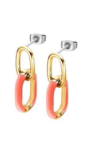 LOTUS STYLE Pendientes Mujer Coral LS2330-4/4 Tropical Vibes Acero inoxidable 316l