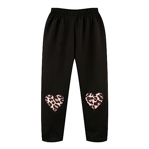 Image of Girls Fall Winter Outfits Cartoon Animal Long Sleeve Crewneck Sweatshirt Top+Sweatpant 2 Piece Clothing Set 3-9T