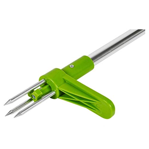 Manual Weeder, Stand-up Weeder with 3 Claws ,Hand Weeder Gardening Tool Stainless Steel.