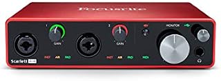 Focusrite Scarlett 4i4 3. generacji Interfejs audio USB do nagrywania, tworzenia piosenek i streamingu, wysoka wierność dźwięku, studyjna jakość nagrań i przejrzyste odtwarzanie