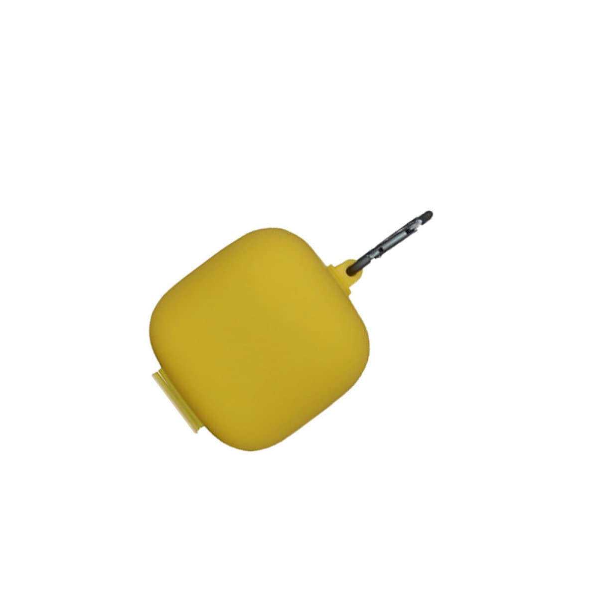 jojofuny 3piezas Funda Protectora De Auriculares Pro Diseño De Hebilla Metálica y Cubierta De Silicona Caja De Almacenamiento Amarilla para y Protección Antigolpes