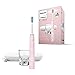 Philips Sonicare DiamondClean 9000 Elektrische Zahnbürste HX9911/29 - Schallzahnbürste mit 4 Putzprogrammen, 3 Intensitäten, Andruckkontrolle, Ladeglas und USB-Reise-Ladeetui, rosa
