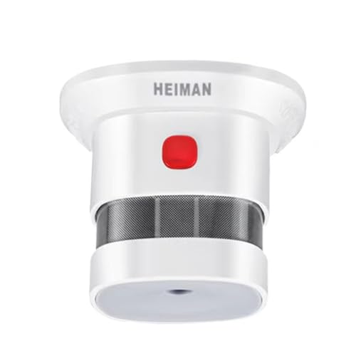 Haozee Rauchdetektor Zigbee,Erfordert Zigbee HUB, Unterstützt Zigbee2mqtt Home Assistent,2,4GHz hohe Empfindlichkeit Sicherheit,85 DB Alarmklang,Batteriebetrieben