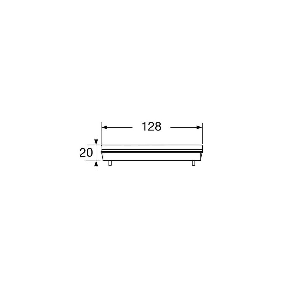 Grille piscine 0,5m PVC A15 largeur 130 gris GR77P