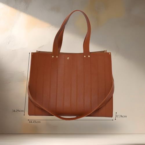 Image of JENN Weekender Tote Bag - Stylish and Durable Travel Tote for Women | Large Capacity Handbag for Short Trips, Getaways, Gym, or Daily Commute