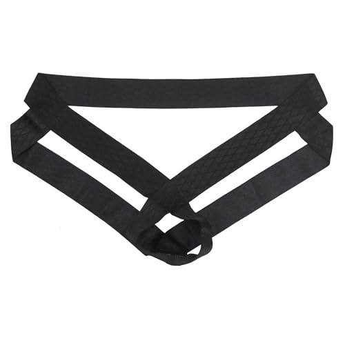 QiaTi Men's Jockstrap Underwear Male Sexy G-String Thong Hollow Out Breathable Athletic Supporters Low Waist Underpants3