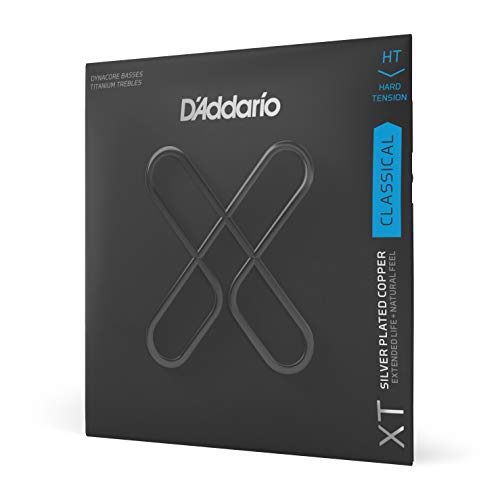 D’Addario XTC46TT, cordes XT Dynacore titane pour guitare classique, tension Hard - Les Beatles, Paul McCartney, John Lennon, RIngo Starr, George Harrison D'Addario XTC46TT, cordes XT Dynacore titane pour guitare classique, tension Hard