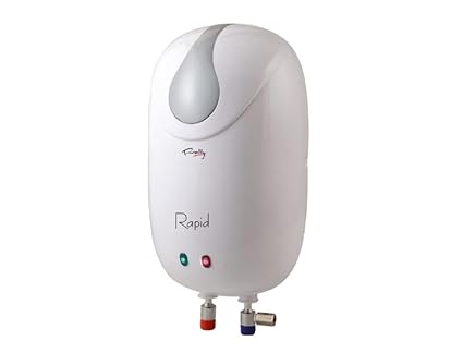 Rally Instant Geyser 3 LTR (Rapid, 2 year warranty, Rust and shock proof ABS body,White)