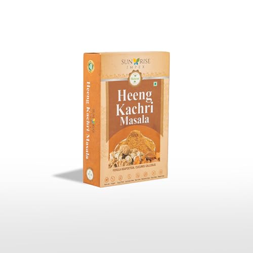 Image of Sunrise Impex Heeng Kachri Masala for Cooking - 100g | 100% Natural, No Chemicals, No Preservatives | Ideal for Indian Recipes | Premium Asafoetida & Spices Blend