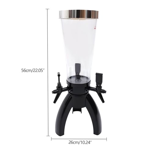 Dispensador de cerveza de 3 l, dispensador de bebidas con grifo para jugo, cerveza y otras bebidas