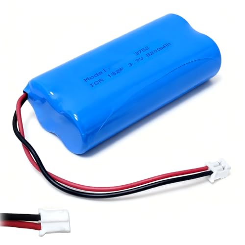 Batterie lithium-ion rechargeable 3,7 V 5200 mAh avec connecteur PH2.0/2P, veuillez vérifier la...