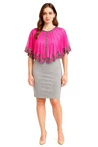 Image of Matelco Women's net Embellished Poncho