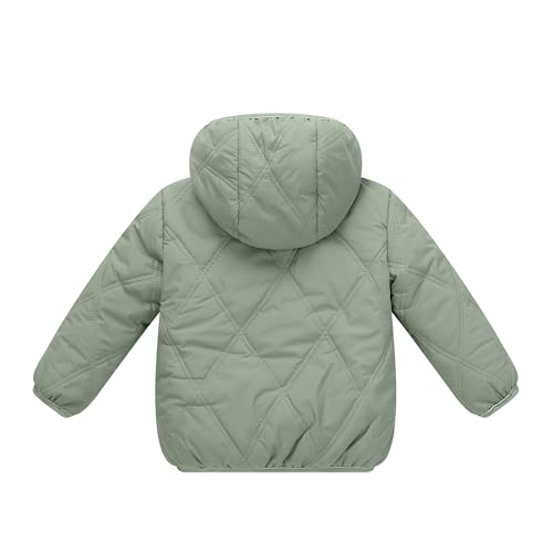 AMIYAN Toddler Winter Jackets Fleece Lined Coat Boys Warm Hooded Coat Girls Zipper Outerwear for Kids 1-6 Years2