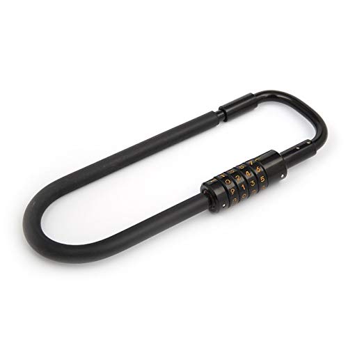 Preisvergleich Produktbild Rostfreies Wetterfestes Vorhängeschloss Tür Außenschloss Zahlenschloss 4Er Set Schranktür Großes Metall-Passwort-Vorhängeschloss Schwarz