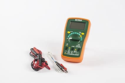 Digital Multimeter For Measuring Voltage (4V, 40V, 400V, 600V) & Current (400Μa, 4000Μa, 40Ma, 200Ma, 10A) For Hvac, Heavy Industries, Home Appliances | Model: Extech Mn36 #TOP3