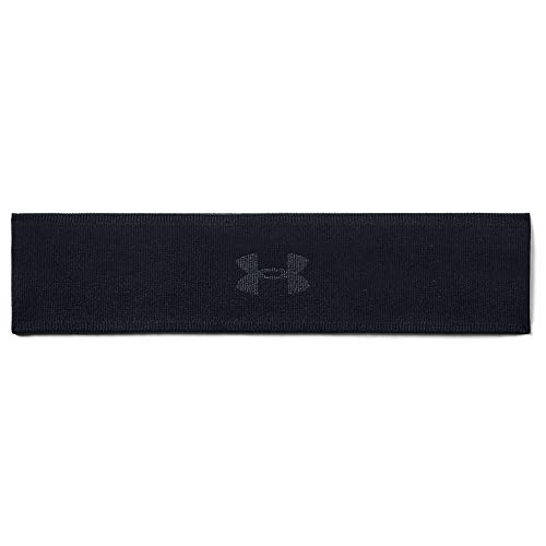 Under Armour Women's Jacquard Perfect Headband, Black//Pitch Gray, One Size Fits All