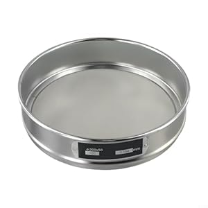 Wheatthrive Edelstahl-Sieb 20 cm Laborgerät