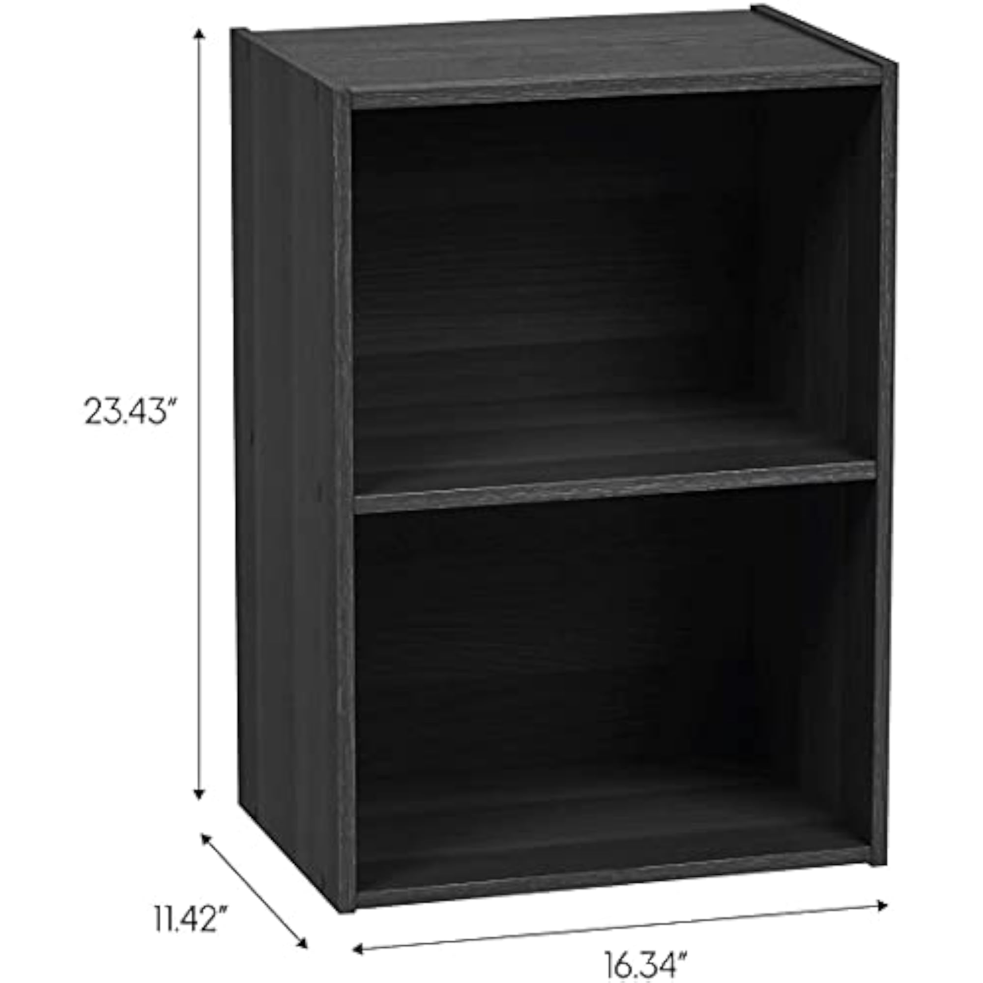 2-Tier Storage Rack for Office/Home Décor, Standard Brown
