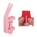 DOPENSPI Zipper Einfädler für endlos Reißverschluss,Rosa Zipper Einfädelhilfe Zip Zippereinfädler Reißverschluss Einfädler für die Verwendung auf Desktops mit einer Dicke von 0.27 bis 1.38 Zoll
