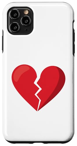 Blagues, drôle, cœur brisé, amour brisé, cœur brisé, Coque pour iPhone 11 Pro Max
