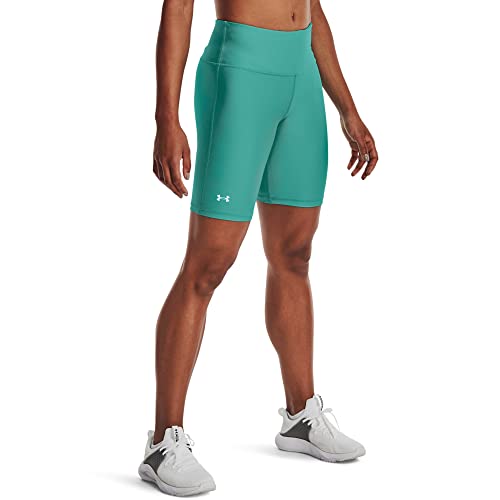Short cycliste Under Armour HeatGear femme noir et bleu taille XS pour le sport