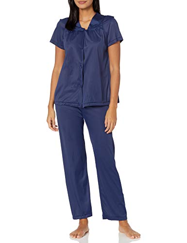 Exquisite Form 90107 Women's Nylon Tricot Short Sleeve Matching Pajama Set