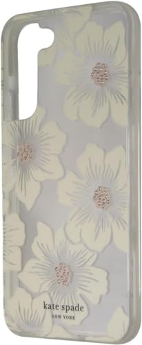 Coque Kate Spade Wilma motif trémière hollyhock pierres crème rigide